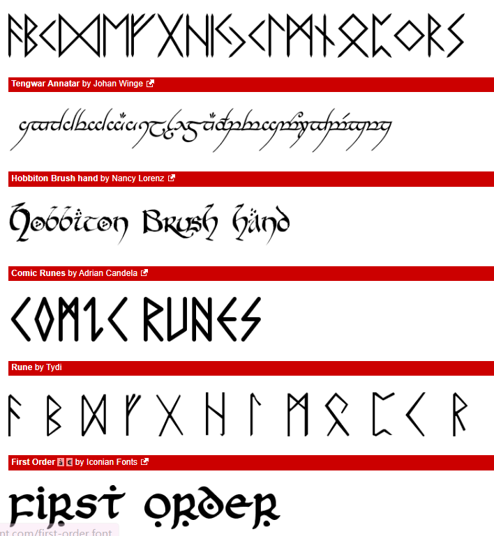 TATTOO Font tip