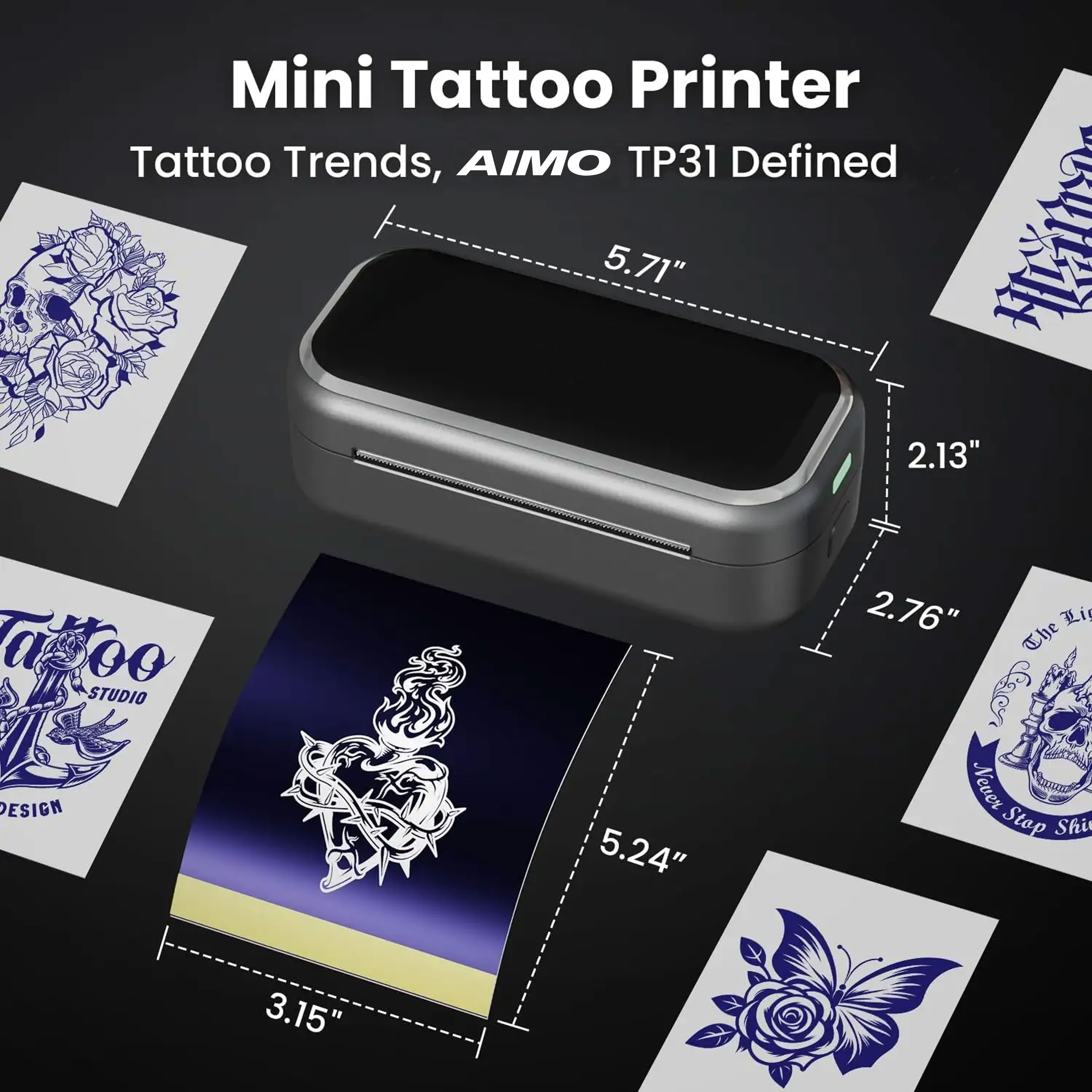 Bluetooth tattoo stencil printer