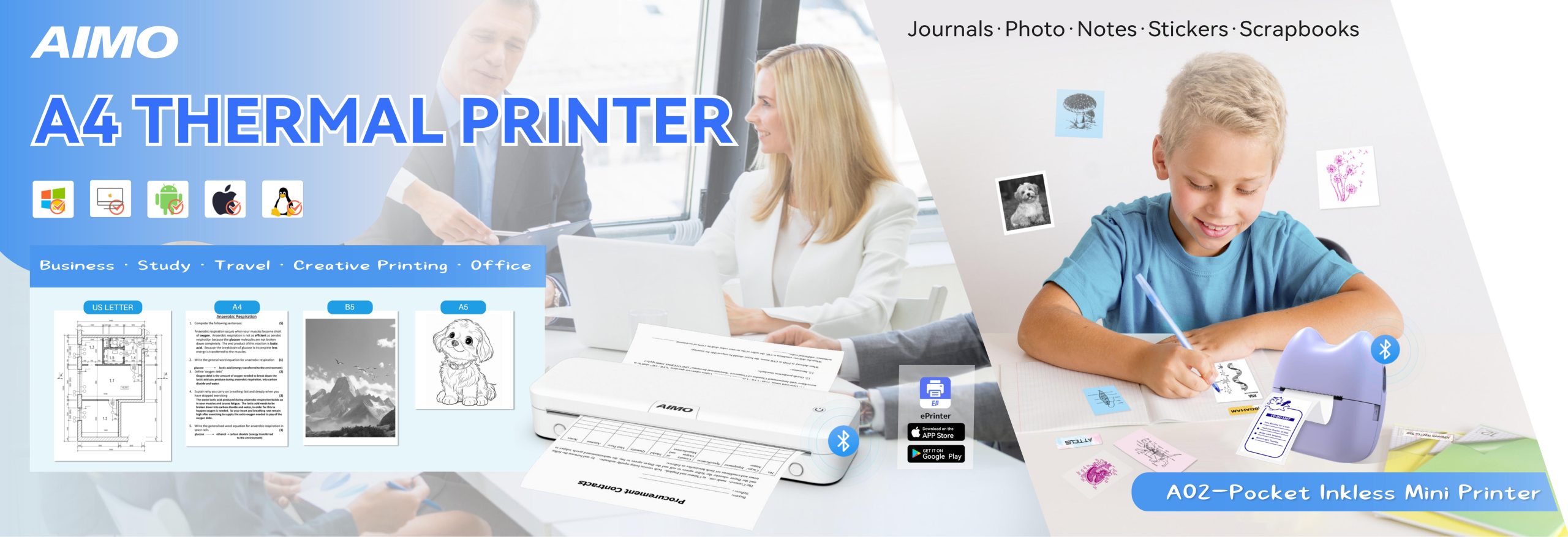 Office stationery printer solutions /aimo