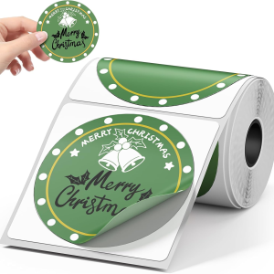 Xmas Gifts Decorations Round Sticker