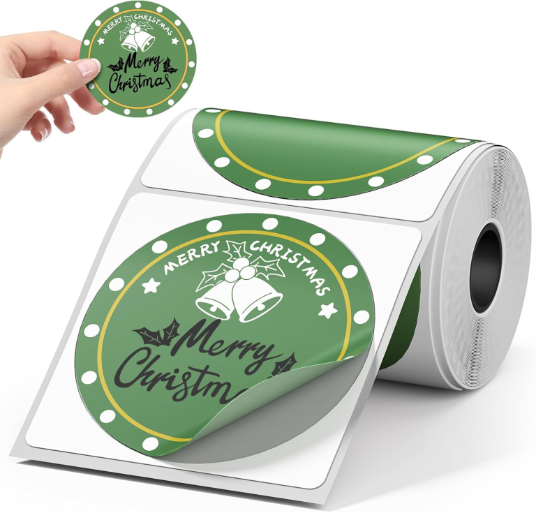 Xmas Gifts Decorations Round Sticker