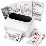 Portable shipping label printer