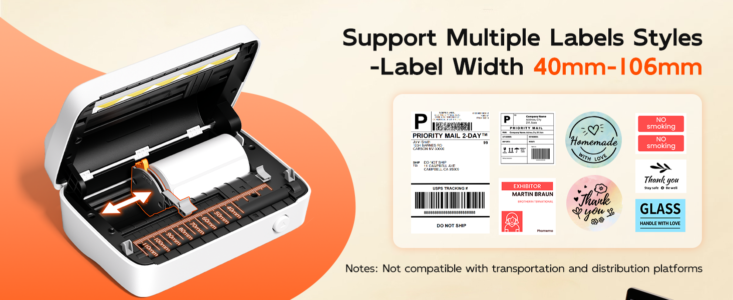 M421 shipping label printer