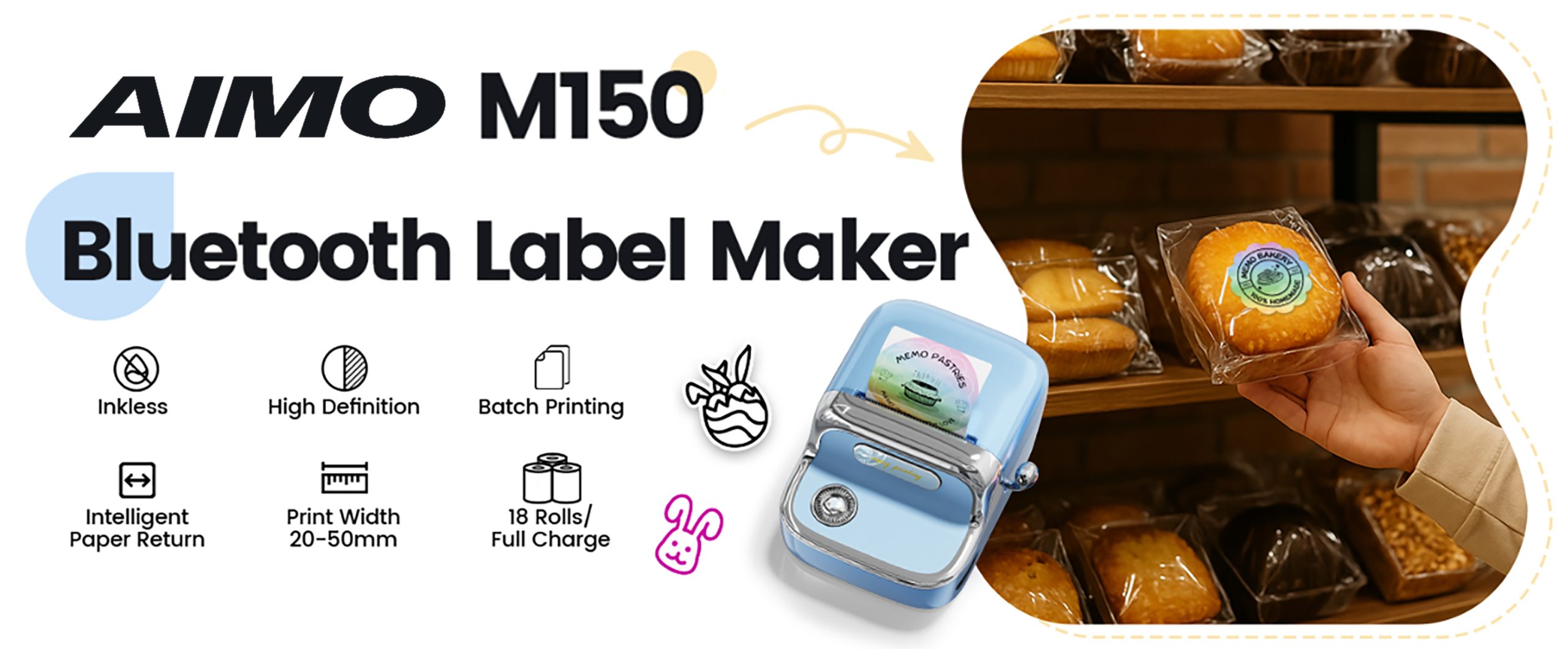 AIMO 2025 NEW Small bussines label printer