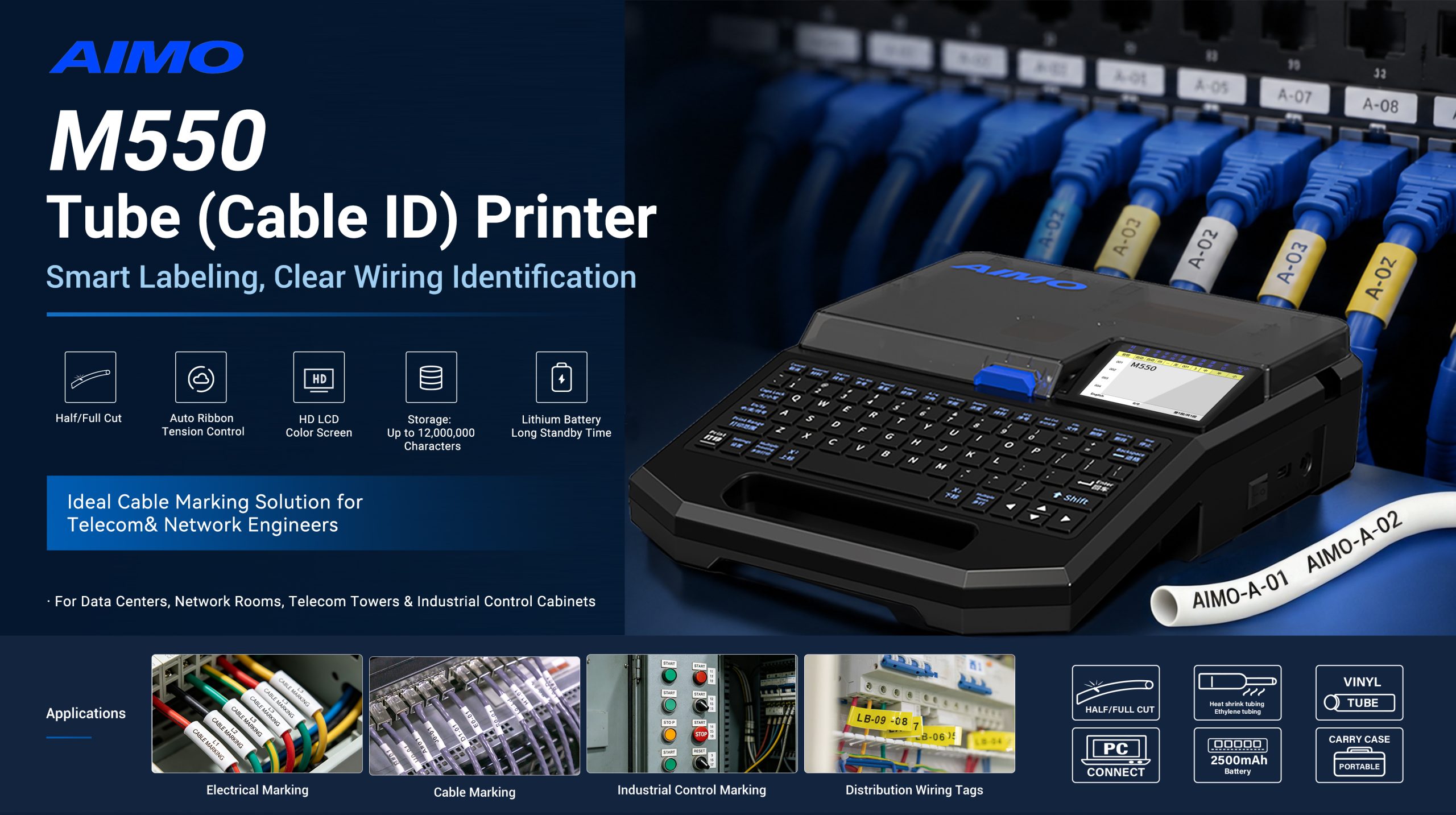 AIMO M550 Cable Tube Printer